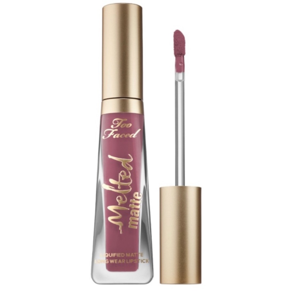 TOO FACED💥MELTED MATTE LIPSTICK QUEEN B 2PC💥 - Picture 2 of 9